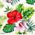 Serwetka decoupage firmy AMBIENTE hibiskusy 33x33cm